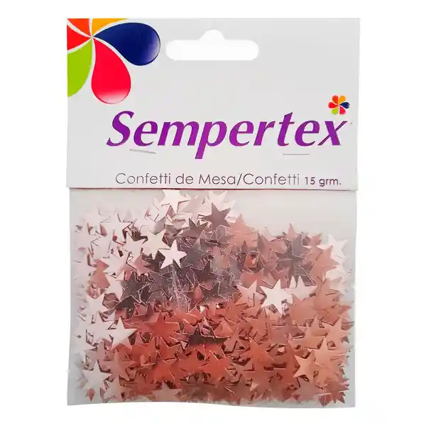  Sempertex Confetti Metalizado Dorado Rosa 7703340394244