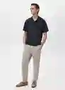 Camiseta Polo Londonp Navy Talla L Hombre Mango