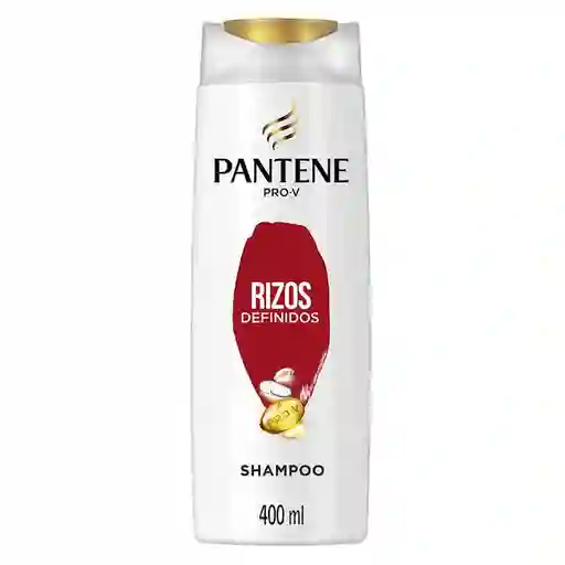 PANTENE Shampoo para cabello dañado Pantene Rizos Definidos con Pro-Vitaminas Aceite de Coco y Omega 9 400 ml