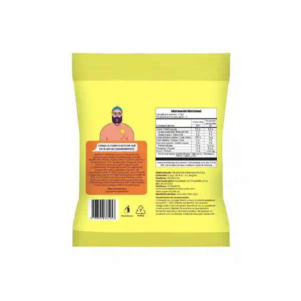 Goma de Gelatina Sin Azúcar Ositos Supermundo 15 g