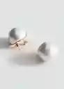 Pendiente Lidia Blanco Talla 99 Mujer Mango