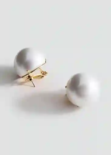 Pendiente Lidia Blanco Talla 99 Mujer Mango