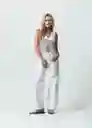 Chaleco Tejido Mujer Crudo Puro Claro Talla M 082G091 Naf Naf