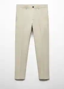 Pantalón Modica Piedra Talla 44 Hombre Mango