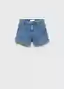 Short Daphne Tejano Medio Talla 12 Niñas Mango