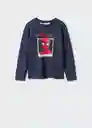 Camiseta Protect Navy Talla 10 Niños Mango