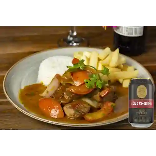 Combo Lomo Saltado + Club Colombia Negra 330ml