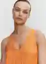 Vestido Sofia Naranja Talla S Mujer Mango