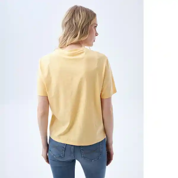 Camiseta Mujer Amarillo Talla M 602F002 Americanino