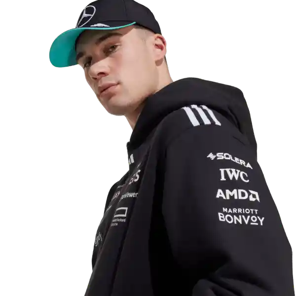Adidas Buzo Hoodie Hood F1 Mercedes Lifestyle Hombre Negro T XL