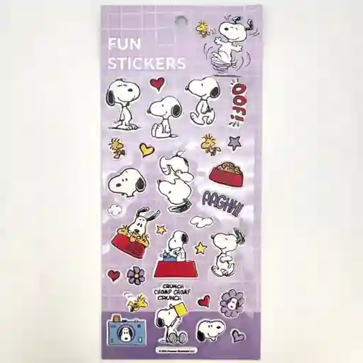 Calcomanía y Estampas Puffy B Serie Snoopy Miniso