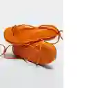 Sandalias Tube Naranja Talla 40 Mujer Mango