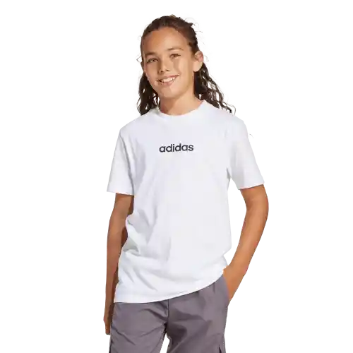 Adidas Camiseta Manga Corta Tee 160 de Niño Blanco Talla S