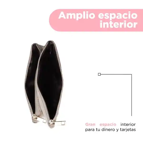 Bolso Multiuso Con Asa de Mano Beige Serie Miniso