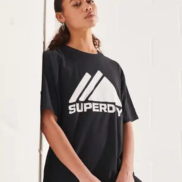 Superdry Camiseta Mountain Sport Mono Tee Negro Talla XS