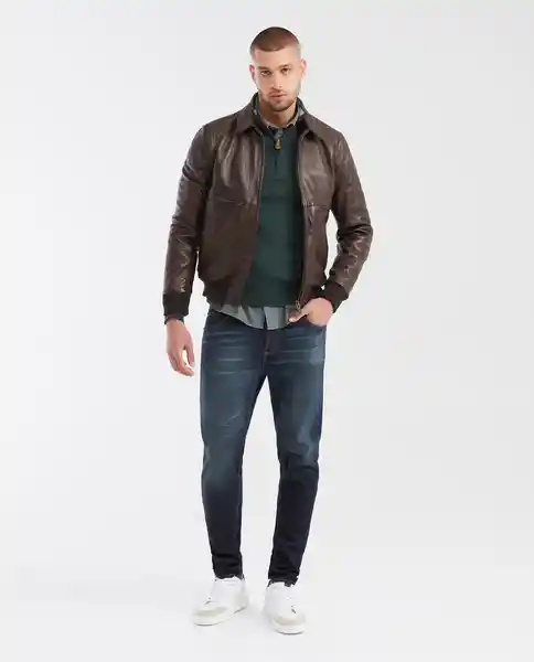Jean Rider Masculino Azul Dark Talla 32/32 Chevignon
