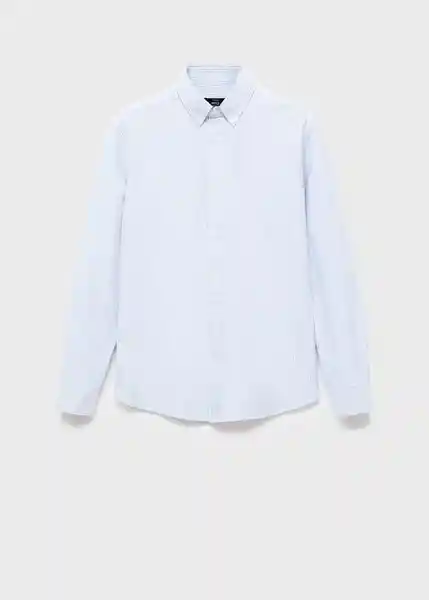 Camisa Kodak Celeste Talla M Hombre Mango