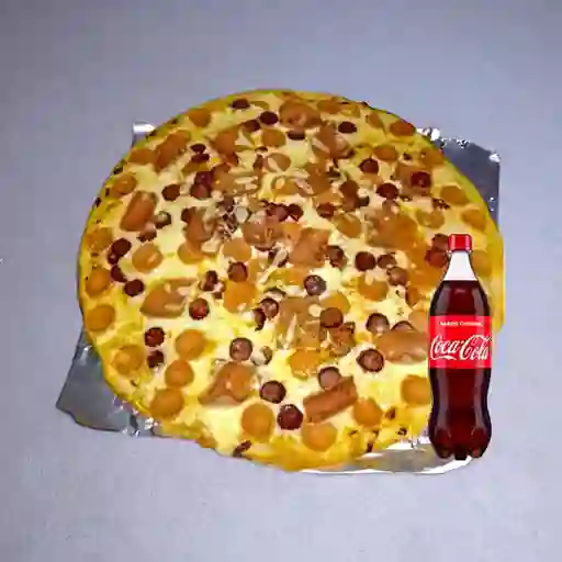Pizza de Carnes Super Familiar +Cocacola Org 1.5l