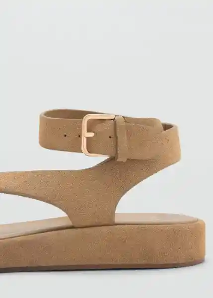Sandalias Sue Arena Talla 39 Mujer Mango