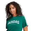 Adidas Camiseta L Softs Manga Corta Mujer Verde Talla S