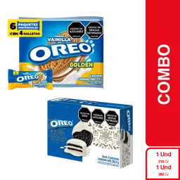 Combo Oreo Fudge White 262 g + Oreo Golden