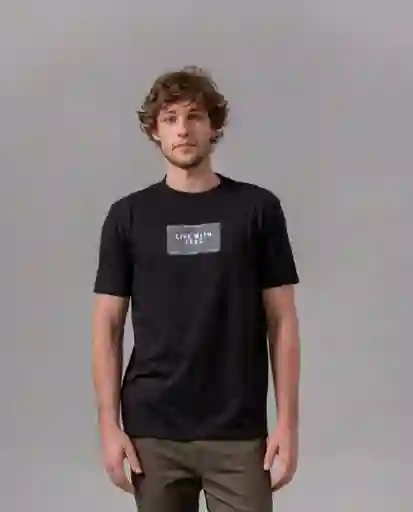 Camiseta Hombre Negro XL 109F108_NEG194007 Rifle