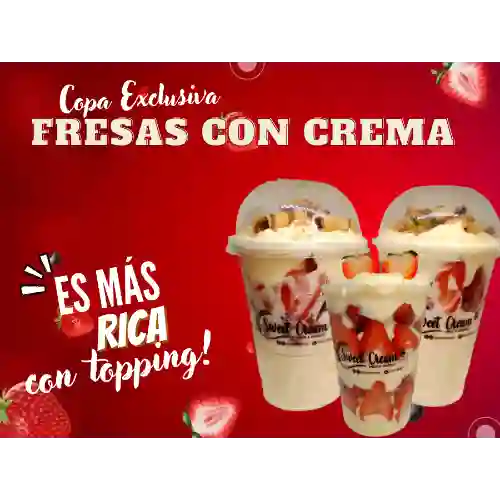 Fresas con Crema