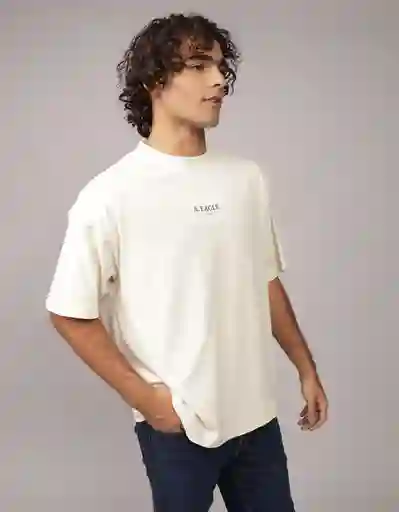 Camiseta Hombre Beige Talla Medium 4683210 American Eagle
