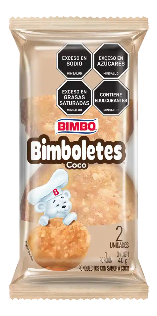 Bimbo Ponquecitos Bimboletes Coco 40 G