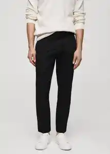 Pantalón Prato Negro Talla 36 Hombre Mango