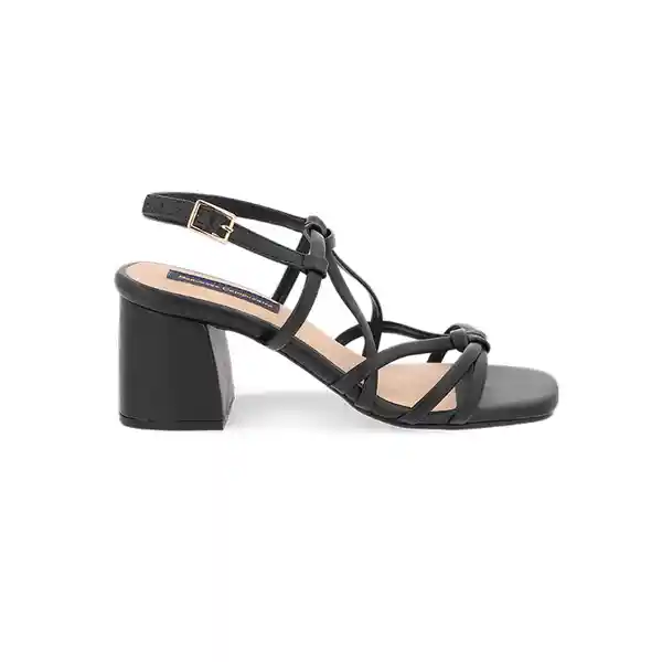 Sandalias Tacón Nas Negro Talla 36