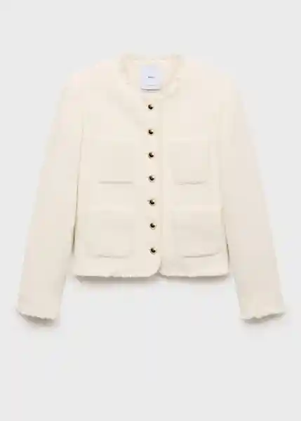 Chaqueta Wintour Crudo Talla XS Mujer Mango