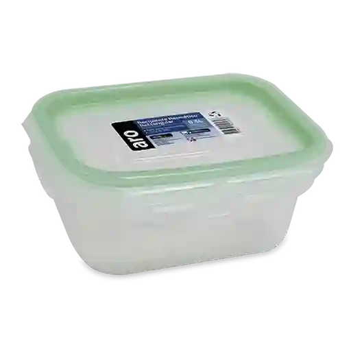 Recipiente Hermético Rectangular No.2 0.5 L Aro