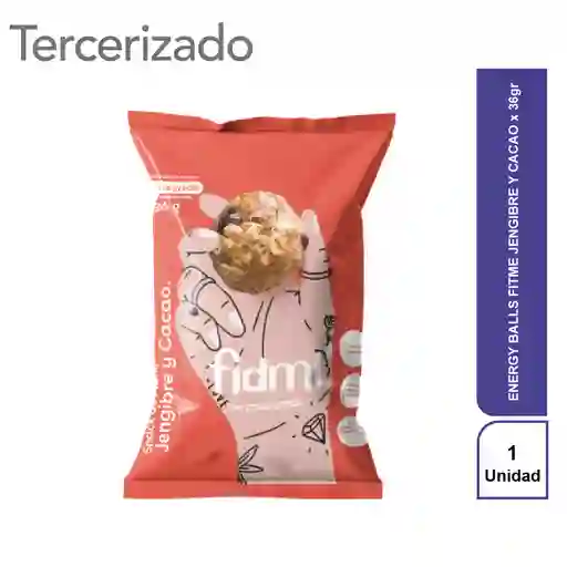 Energy Balls Fitme Jengibre Y Cacao X 36Gr