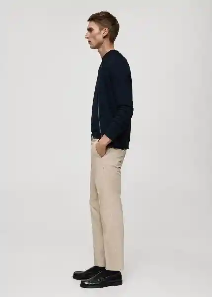 Pantalón Bologna Beige Talla 40 Hombre Mango