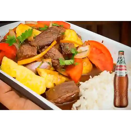 Combo Lomo Saltado + Cusqueña Trigo 330 ml