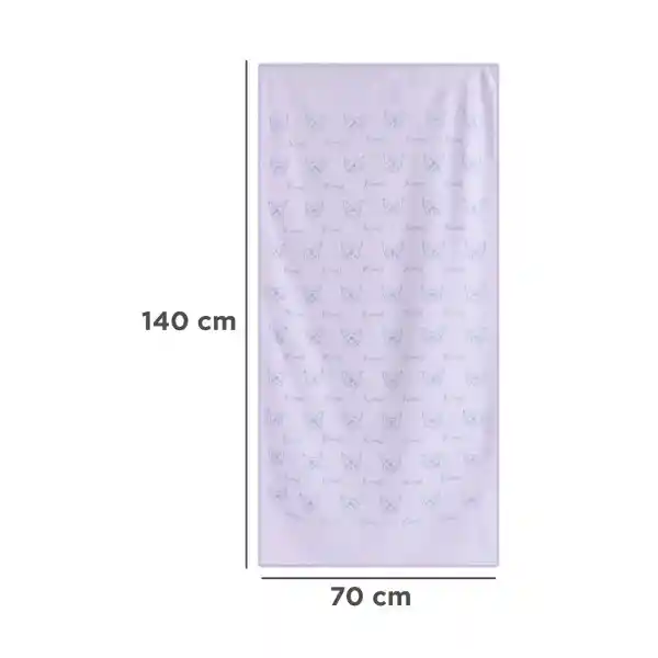 Toalla Para Baño de Microfibra Absorbente Rosa Miniso