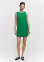 Vestido Tika Verde Talla 18 Mujer Mango