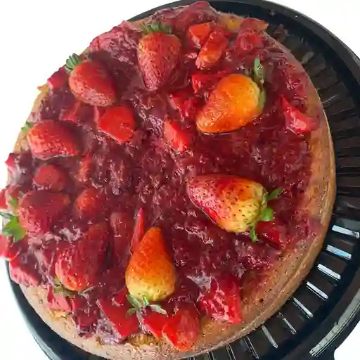 Torta de vainilla con frutos rojos