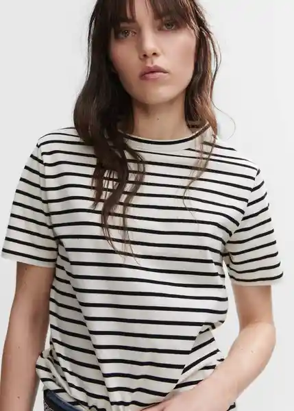 Camiseta Ámbar Crudo Talla XL Mujer Mango