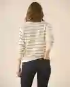 Saco Tejido Crudo Aljófar Claro Talla L 663G208 Esprit