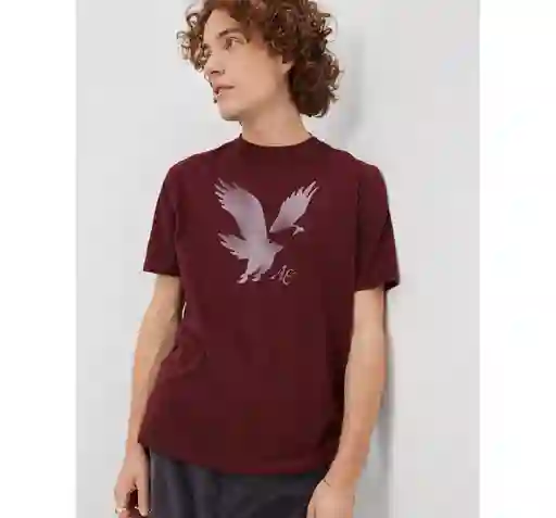 Camiseta Hombre Color Vinotinto Talla X-SMALL American Eagle