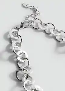 Collar Amparo Plata Talla 99 Mujer Mango