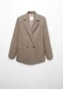 Blazer Americana Charlott Marrón Talla L Mujer Mango
