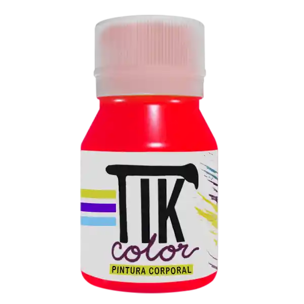 Tikcolor Maquillaje Artístico Fluor Rojo 30 mL C18