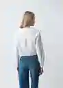 Camisa Yana Mujer Crudo Puro Claro Talla M 413G361 Naf Naf