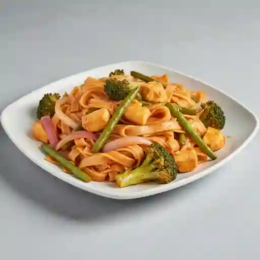 Tallarines con Camarón