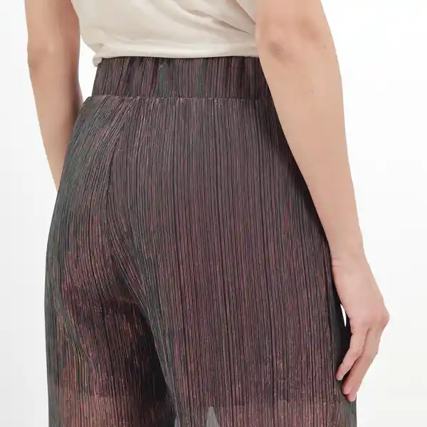 Pantalón Tiro Alto Bota Flare Negro Talla 10 - 587297