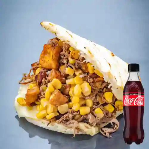 Combo Arepa Mi Arepa + Coca-Cola Sin Azúcar 500 ml