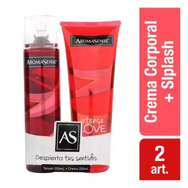 Aromasense Splash Intense Love + Crema Corporal